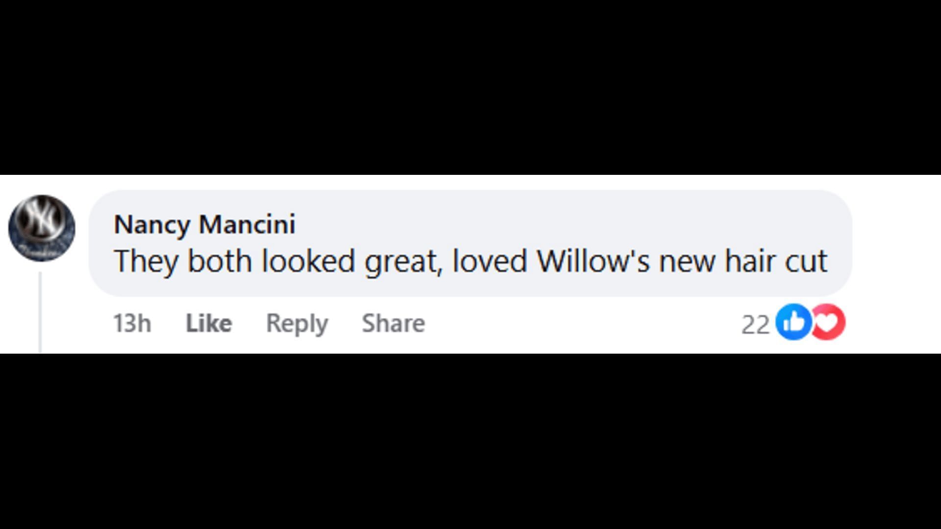 A post made by a fan, praising Willow and Josslyn's red carpet looks (Image via Facebook/General Hospital Fans - Official)